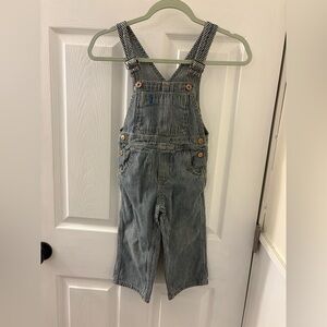OshKosh B'gosh Black and White Striped Overalls